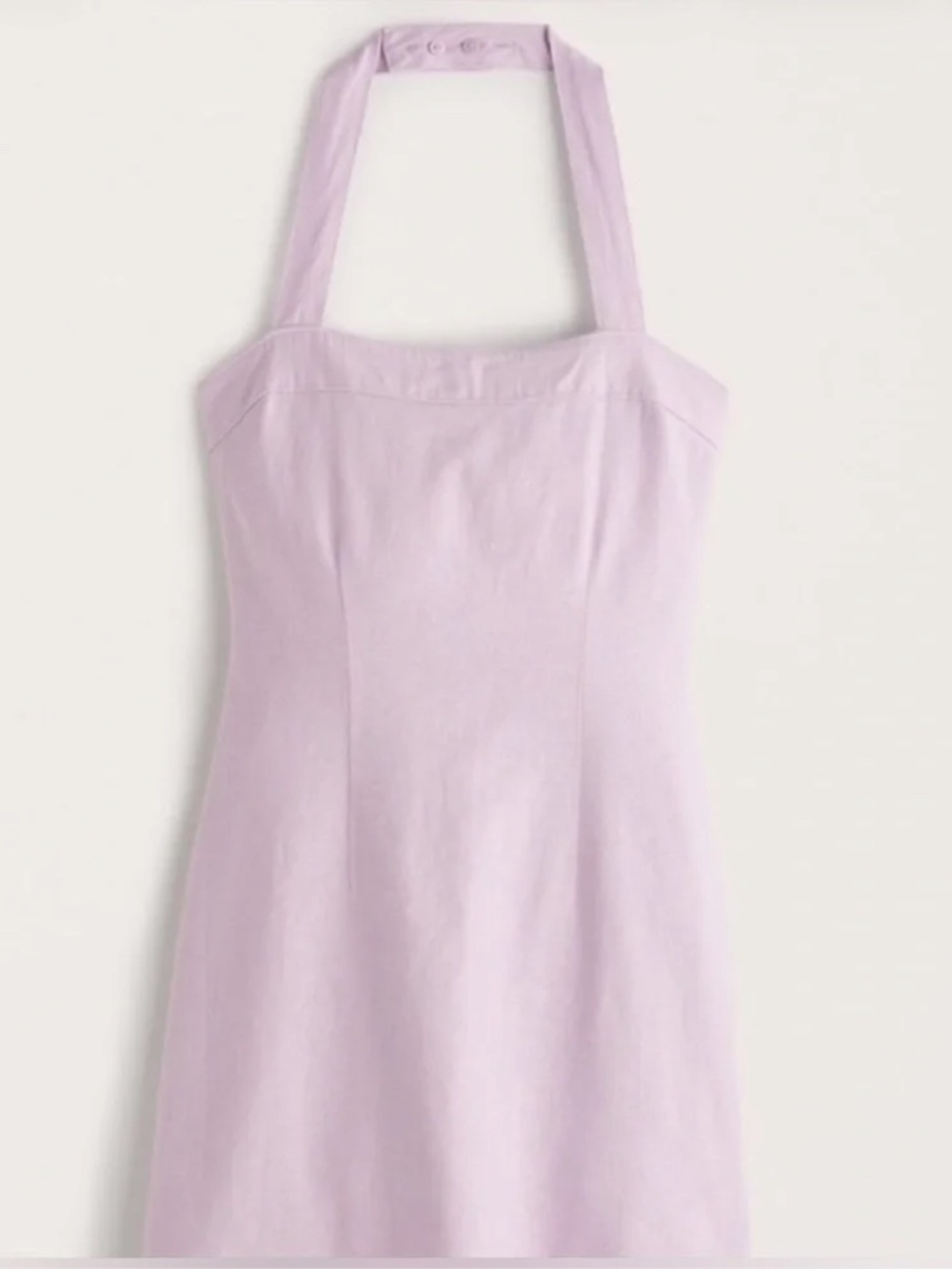 NWT Abercrombie Women's Halter Linen-Blend Mini Dress XSP
